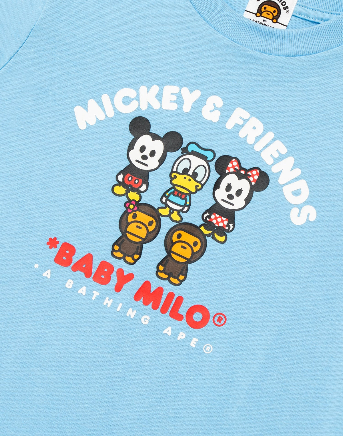 BAPE X DISNEY MICKEY & FRIENDS BABY MILO TEE KIDS