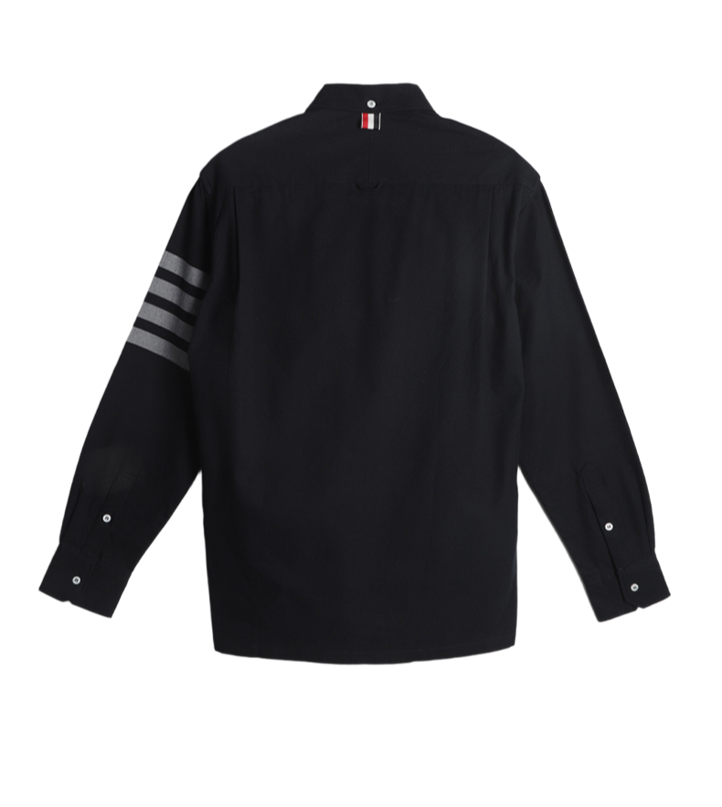 Men's  Zipper Pocket Shirt — Partial Button Front