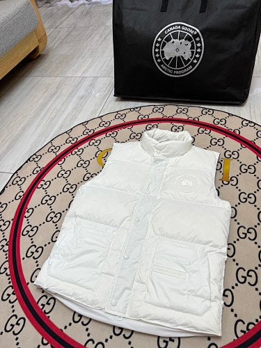Canada Goose White Freestyle Crew Down Vest