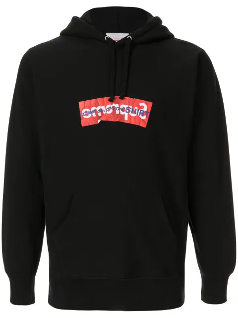 Supreme x Commes des Garçons logo-print hoodie
