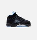 Air Jordan 5 Retro "Black Carolina" Infant/Toddler Shoe – Black/University Blue/White