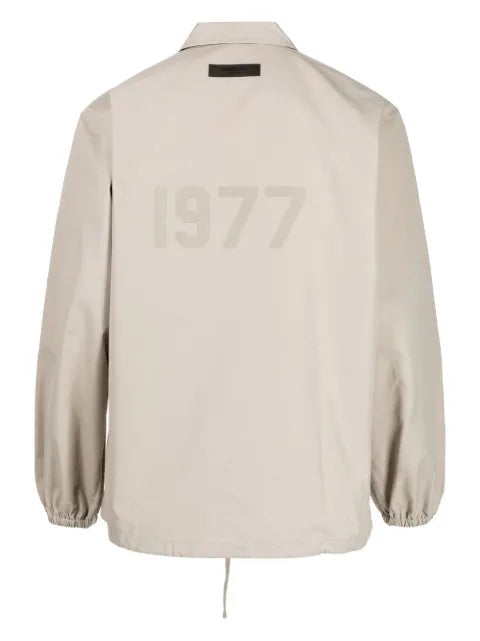 FEAR OF GOD ESSENTIALS graphic-print drawstring shirt jacket