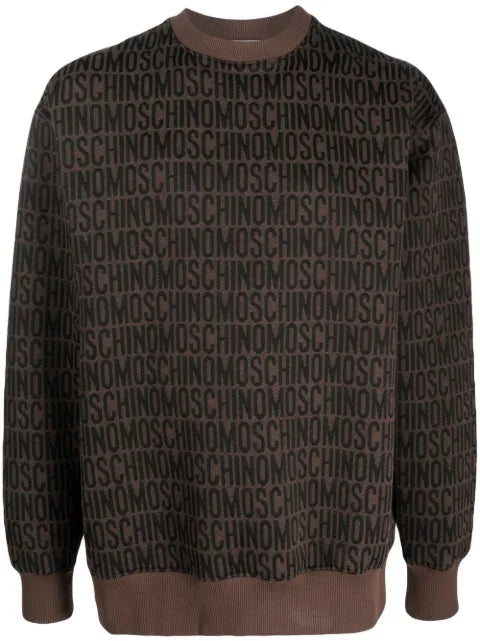 Moschino logo-print sweater