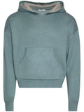 RHUDE Script logo-print knitted hoodie