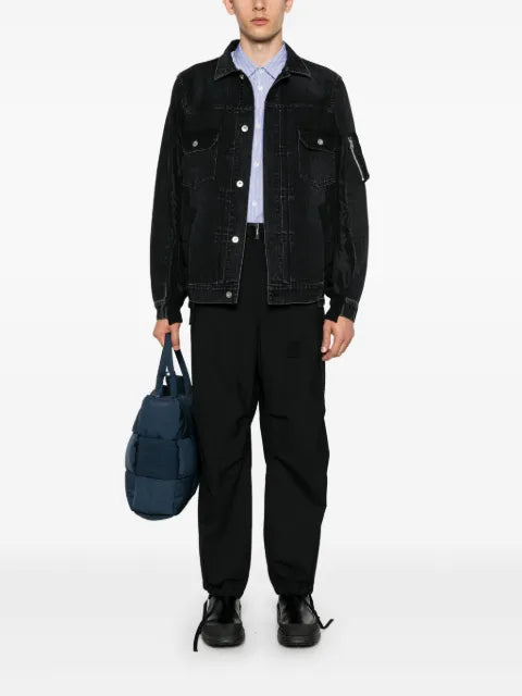 sacai patchwork denim jacket