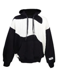 Mostly Heard Rarely Seen cable-knit panelled hoodie
