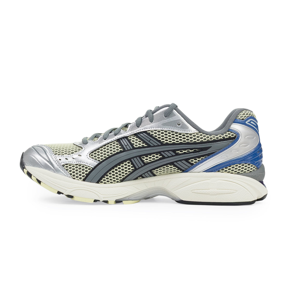 Soft Yellow / Asics Blue Gel-Kayano 14