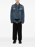 Simone Rocha crystal-embellished denim jacket
