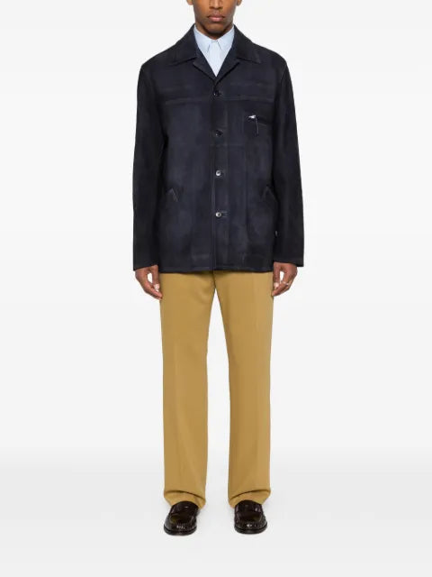 Prada suede caban jacket