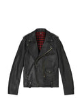 Fortela asymmetrical-zip leather jacket