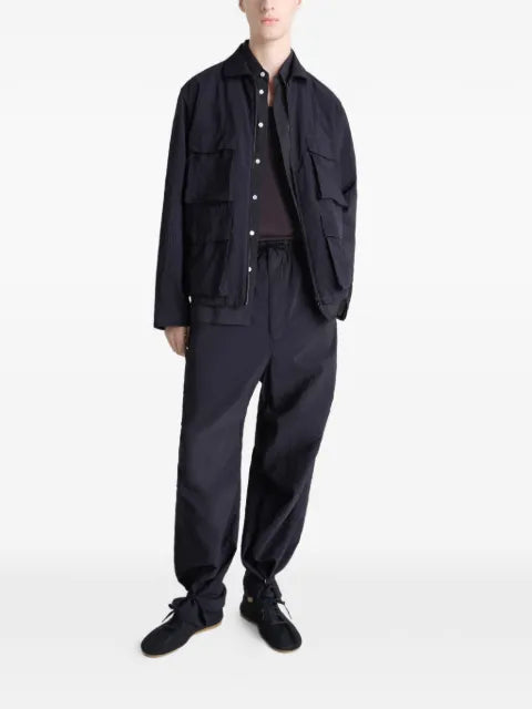 LEMAIRE 3D pocket jacket in washed technical cotton
