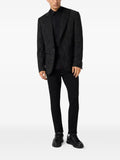 Philipp Plein wool blazer with satin details monogram