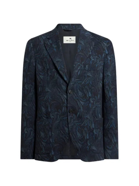 ETRO paisley-motif single-breasted blazer