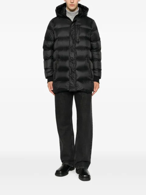 SERGIO MORETTI FIRENZE logo-patch padded jacket