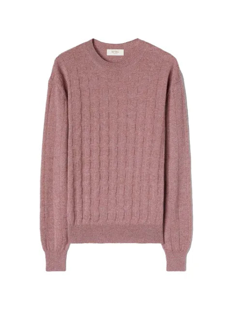 RETORI check-pattern cashmere sweater