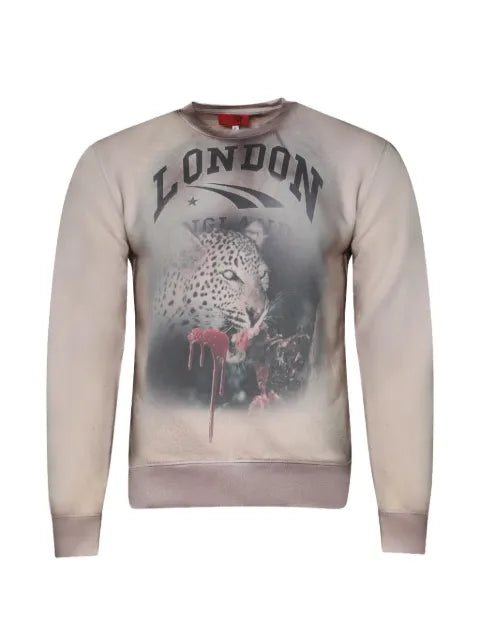 LA MASKARADE Dirty London graphic-print sweater