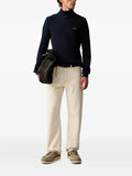 Aeronautica Militare ribbed-knit logo-embroidered sweater