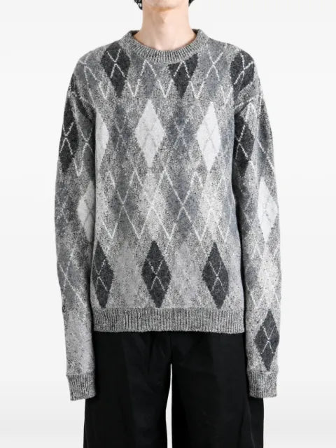 ERL argyle-knit sweater