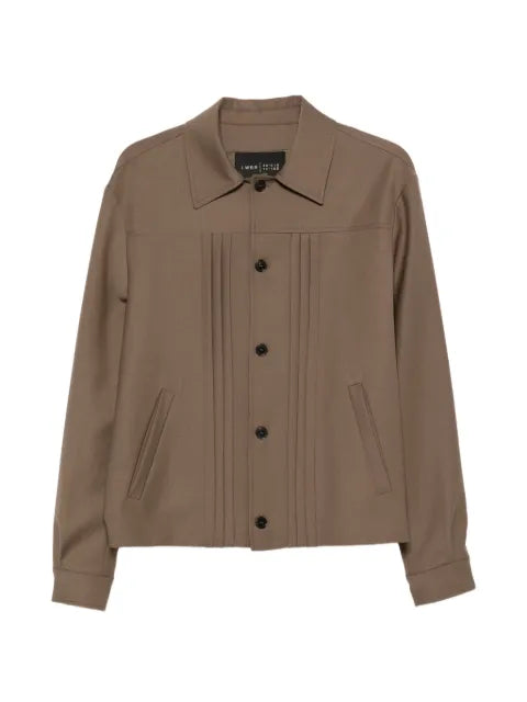 Low Brand pleated button-up jacket