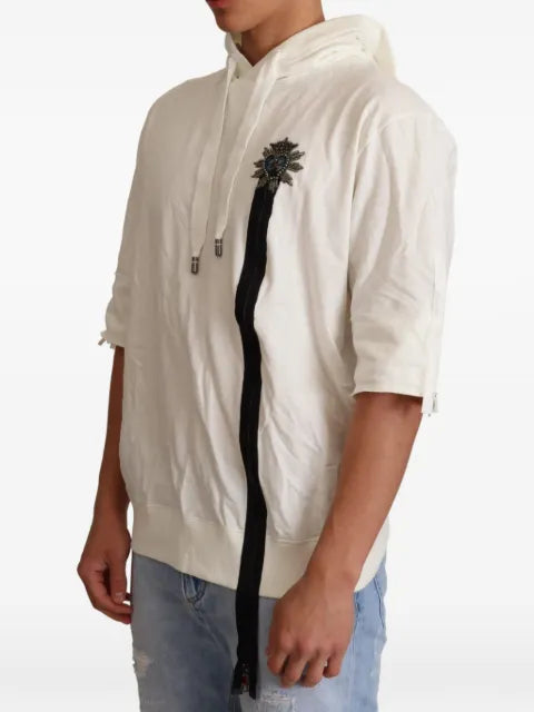 Dolce & Gabbana embroidered short-sleeve hoodie