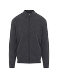 Canali ribbed-knit zip-up cardigan
