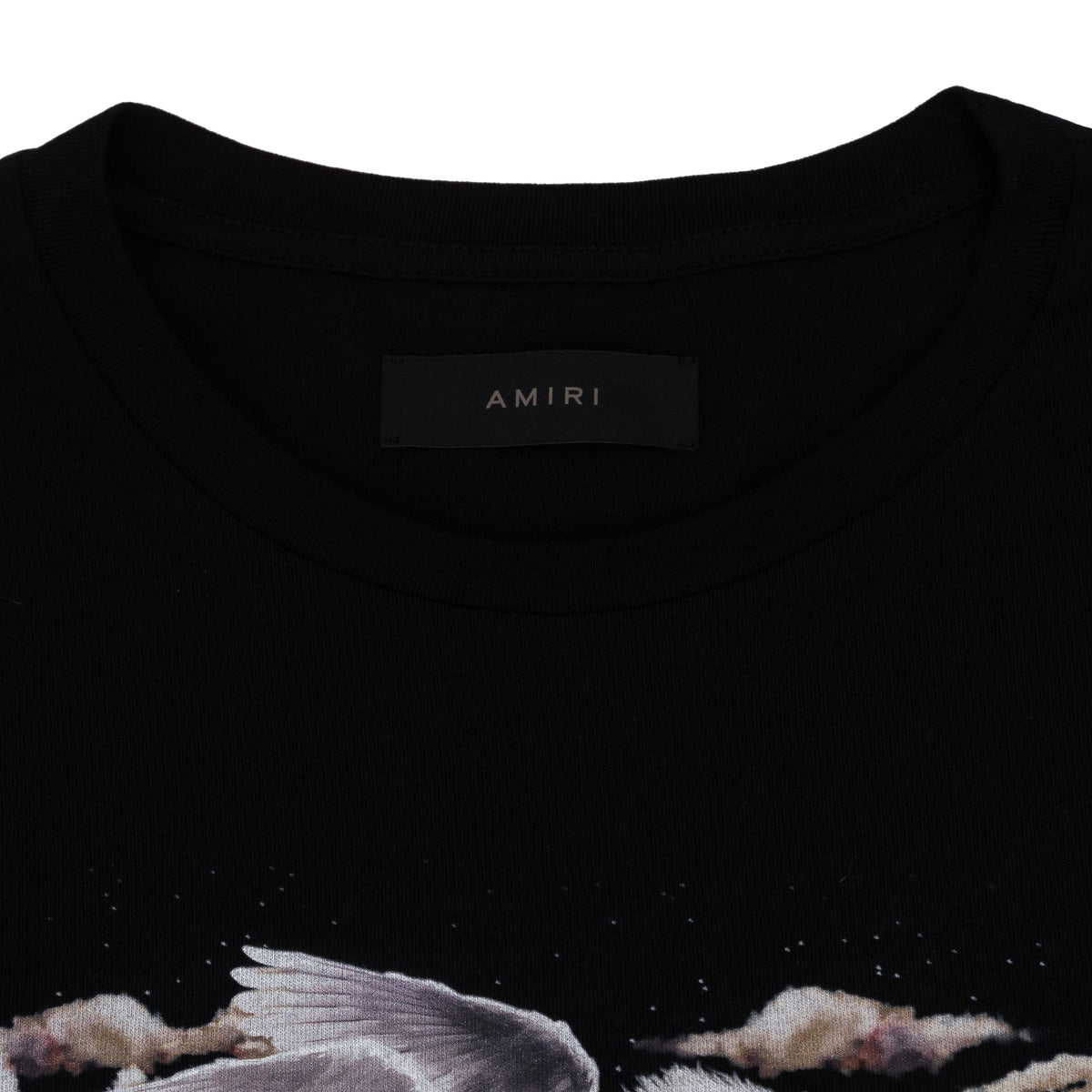 Black Pegasus Script Logo Tee