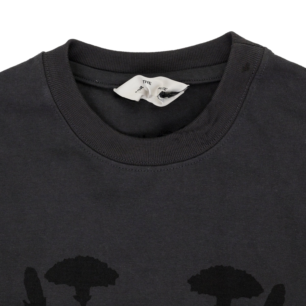 Black Foliage Double Layered T-Shirt