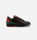 Air Jordan 2 Retro Low 'Christmas' Grade School - Black/Fire Red/Cement Grey