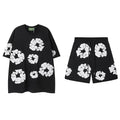 Denim Tears Black Cotton Wreath Matching Set