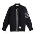 Men's  Zipper Pocket Shirt — Partial Button Front
