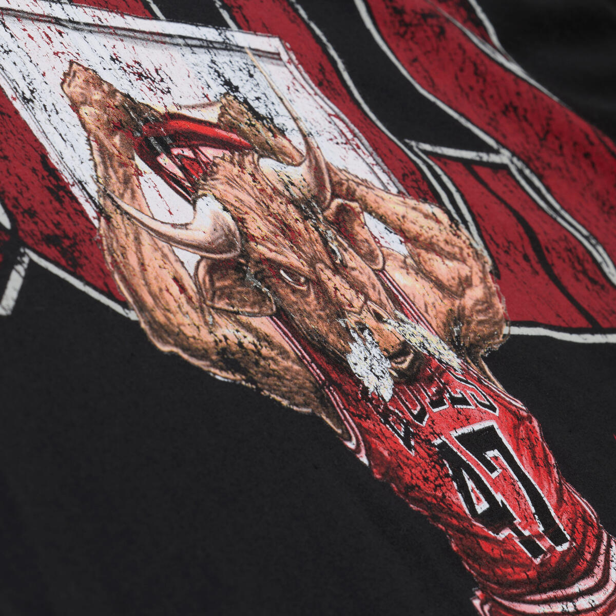 M&N NBA Chicago Bulls X LRG Wild Art Tee
