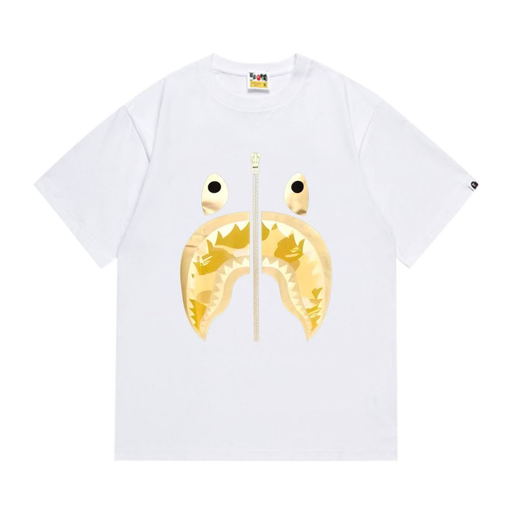 BAPE Shark Zip Graphic Short-Sleeve T-Shirt