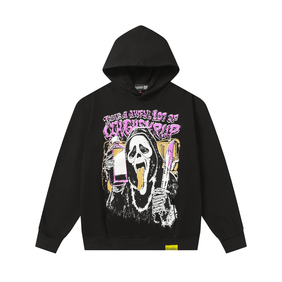 THAT'S A AWFUL LOT OF COUGH SYRUP Angel Tears Graphic Hoodie