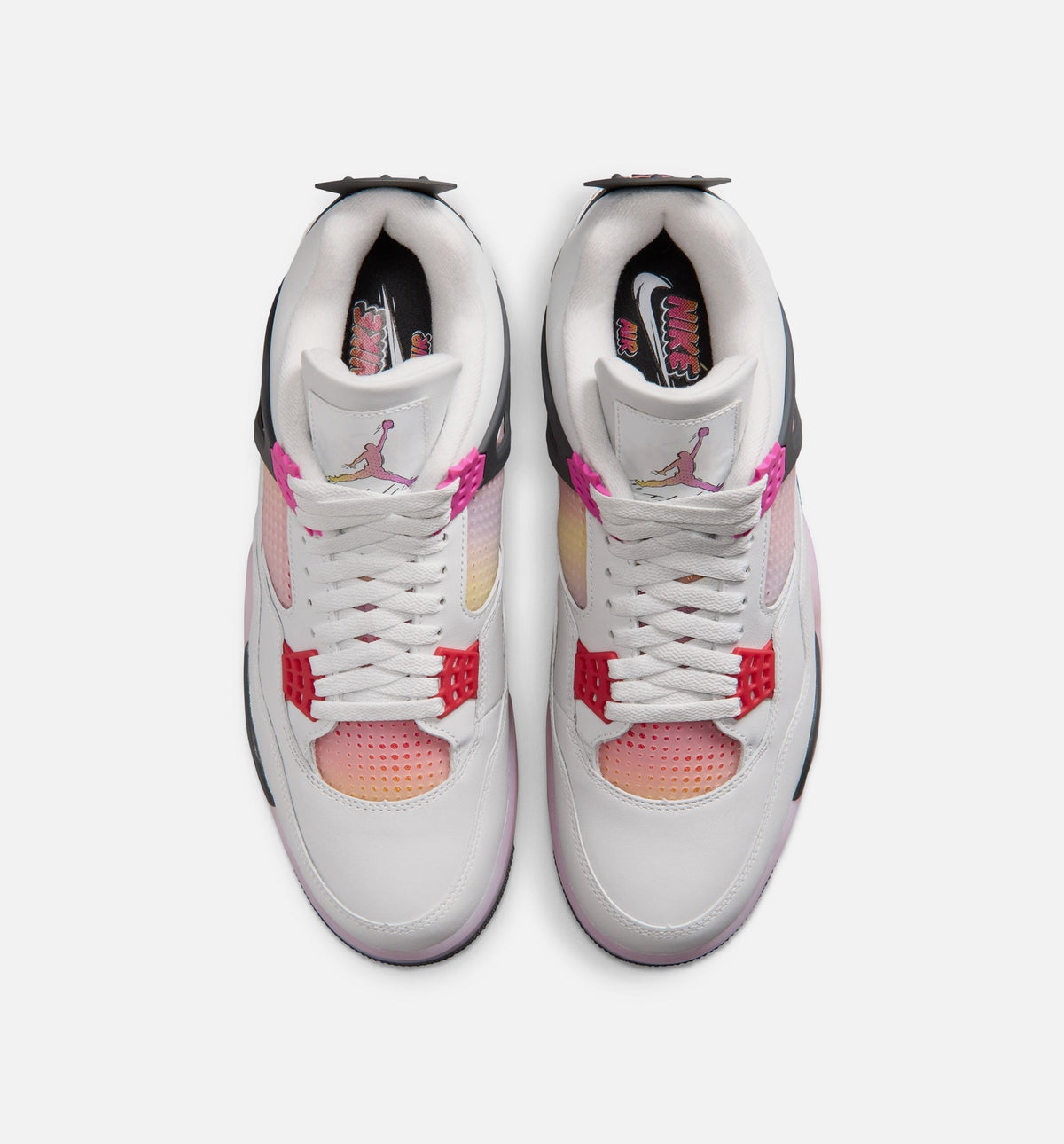 Air Jordan 4 Retro Comic Men's Lifestyle Shoe – Off White / Fire Pink / Anthracite