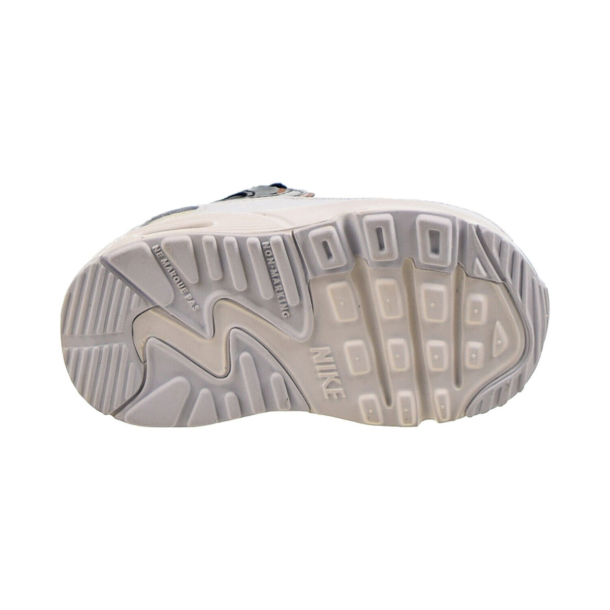 Toddler's Nike Air Max 90 LTR SE Off Noir/Metllc Pewter-Blk (DJ0416 001)