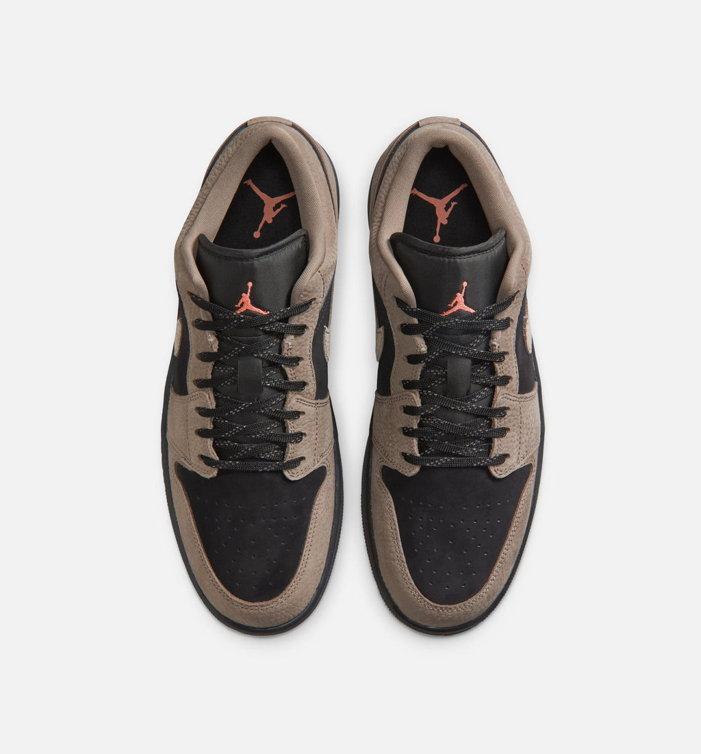 Air Jordan 1 Low SE Men's Lifestyle Shoe – Black/Olive Grey/Light Wild Mango