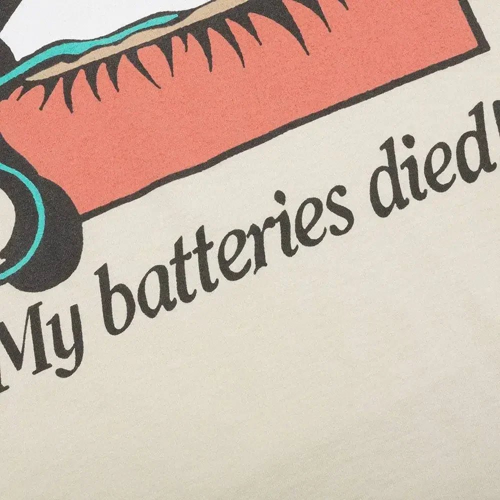 Gallery Dept. Dead Batteries Tee Antique White