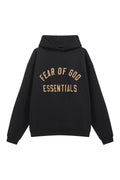 RSNOW Fear of God Essentials Fleece Hoodie Black/Dark Heather/Military