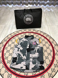 Canada Goose Grey Camo Quilted Puffer Vest with Stand Collar