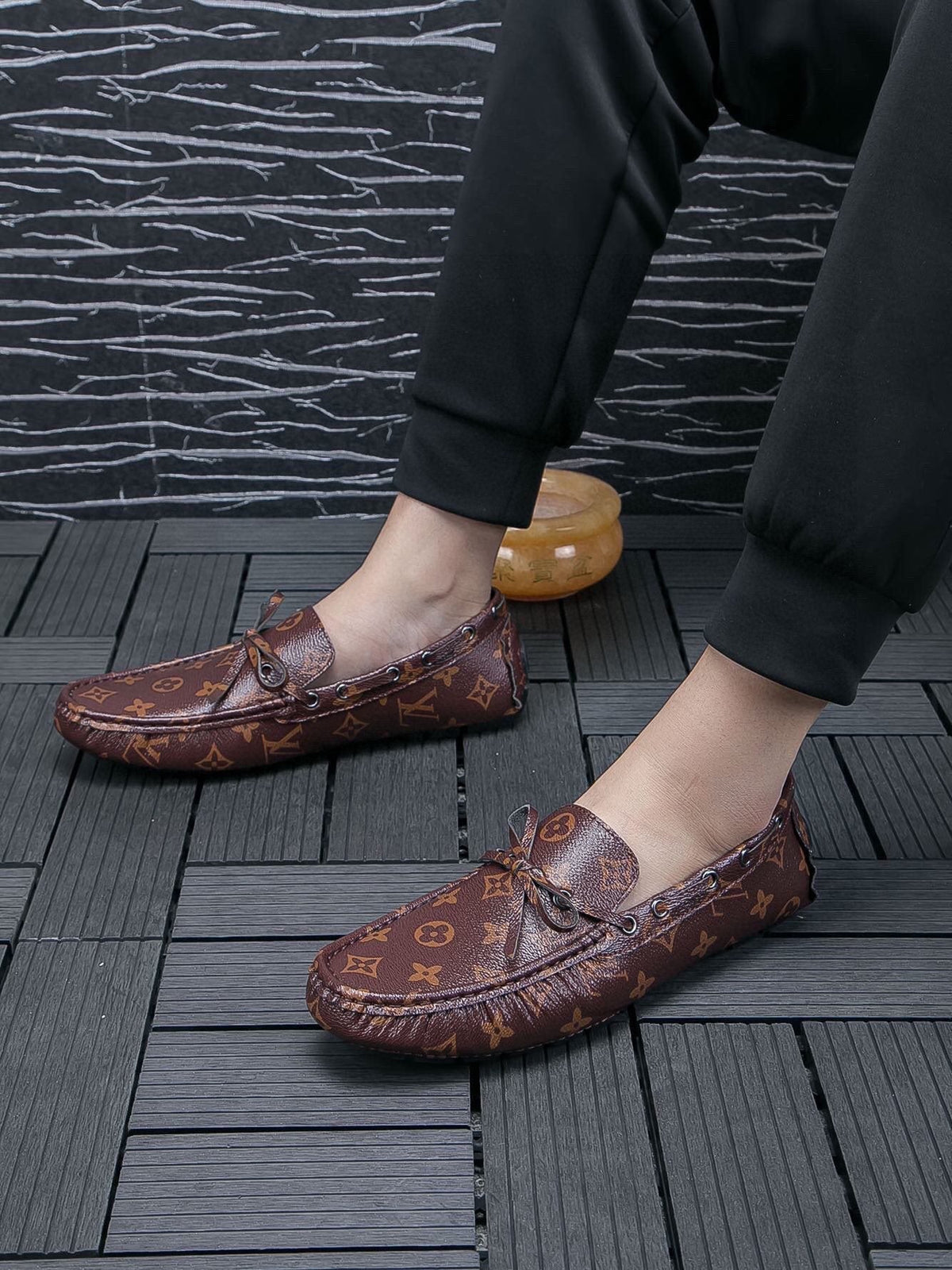 Louis Vuitton Men's Monogram Driving Loafers