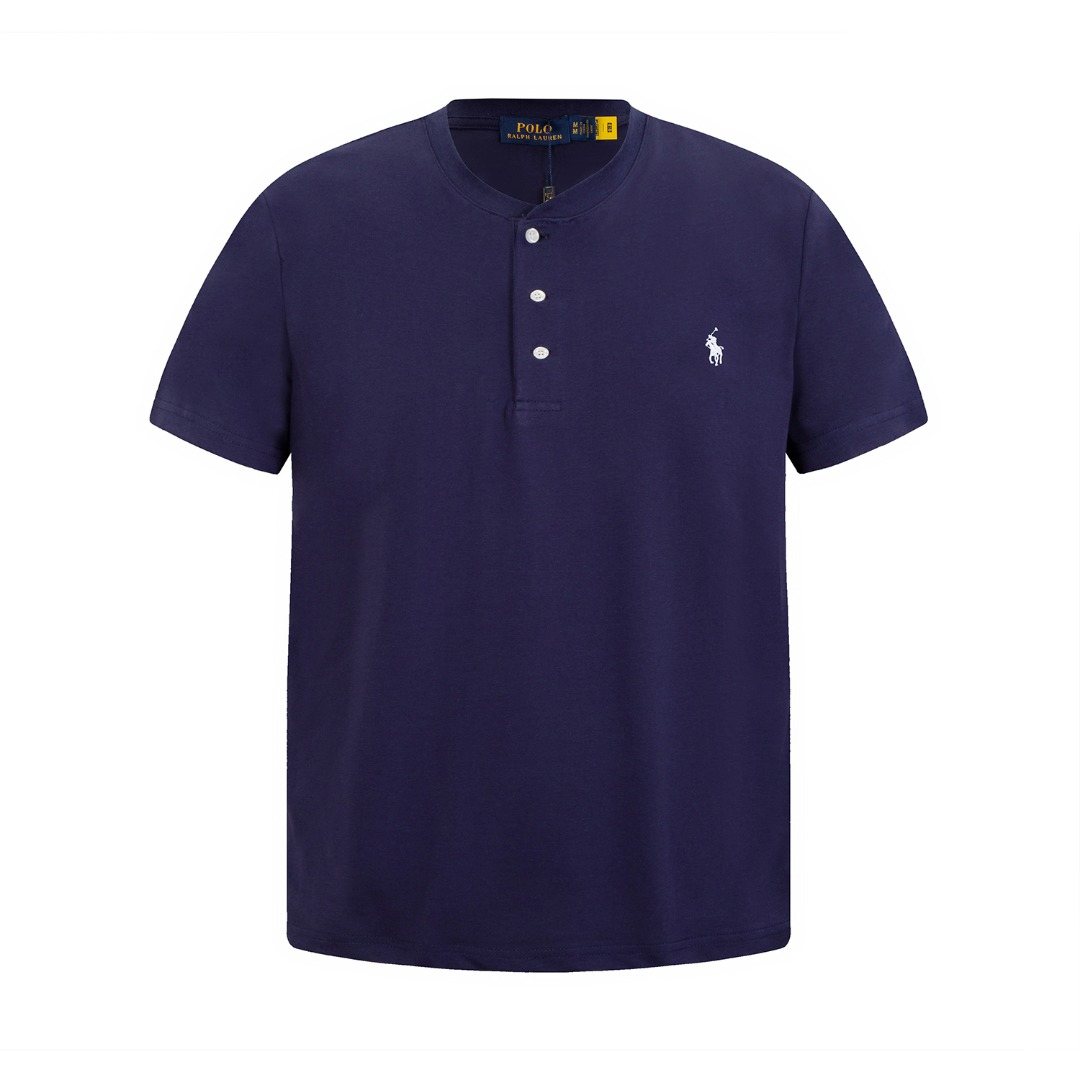 Ralph Lauren Embroidered Three-Button Henley Shirt